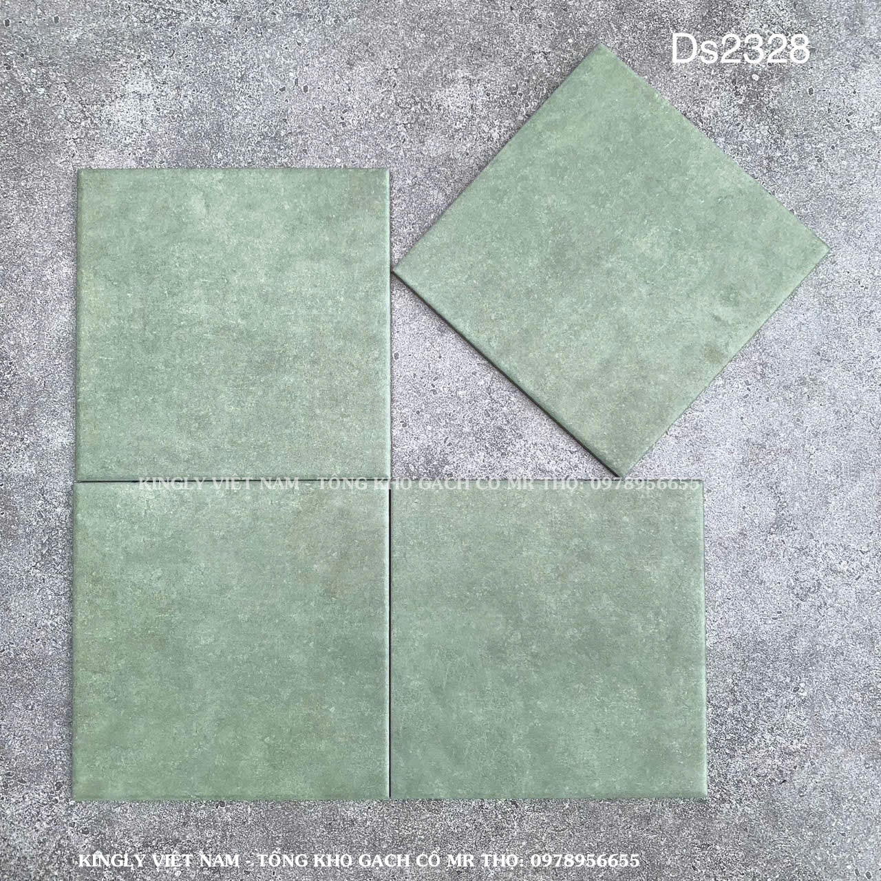 Gạch cổ 20x20 cm màu xanh FG2328